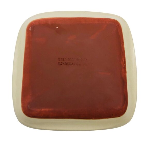 Lisa Marshall Studio Pottery Plate Trout Design Signed Handmade Ceramic Art 8 in - Picture 5 of 7